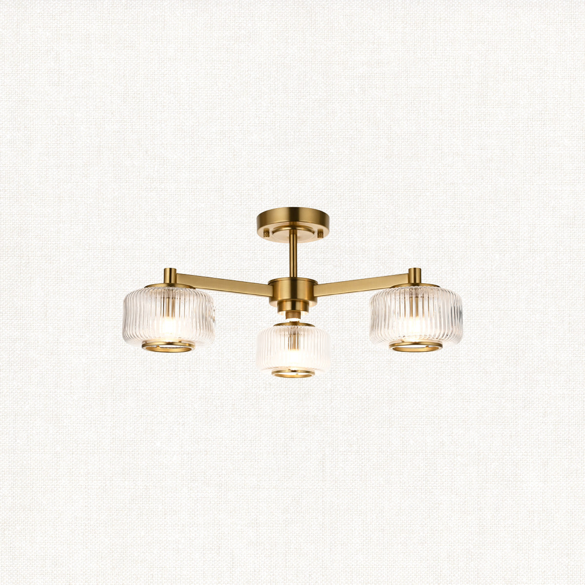 Stanfield 3-Light Semi-Flush Light