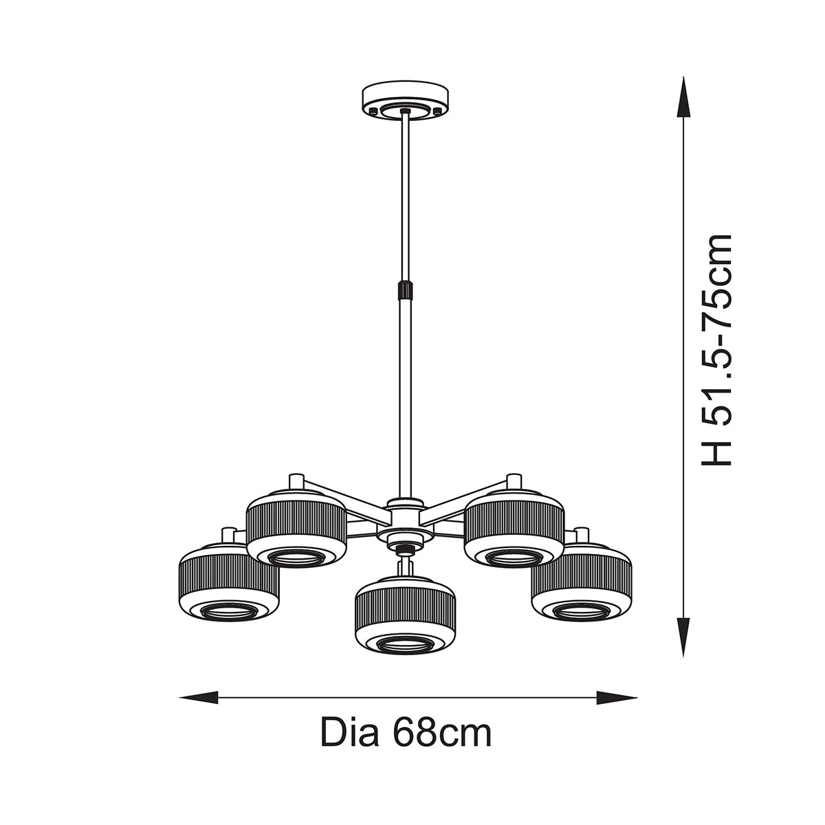 Stanfield 5-Light Pendant