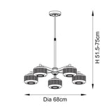 Stanfield 5-Light Pendant