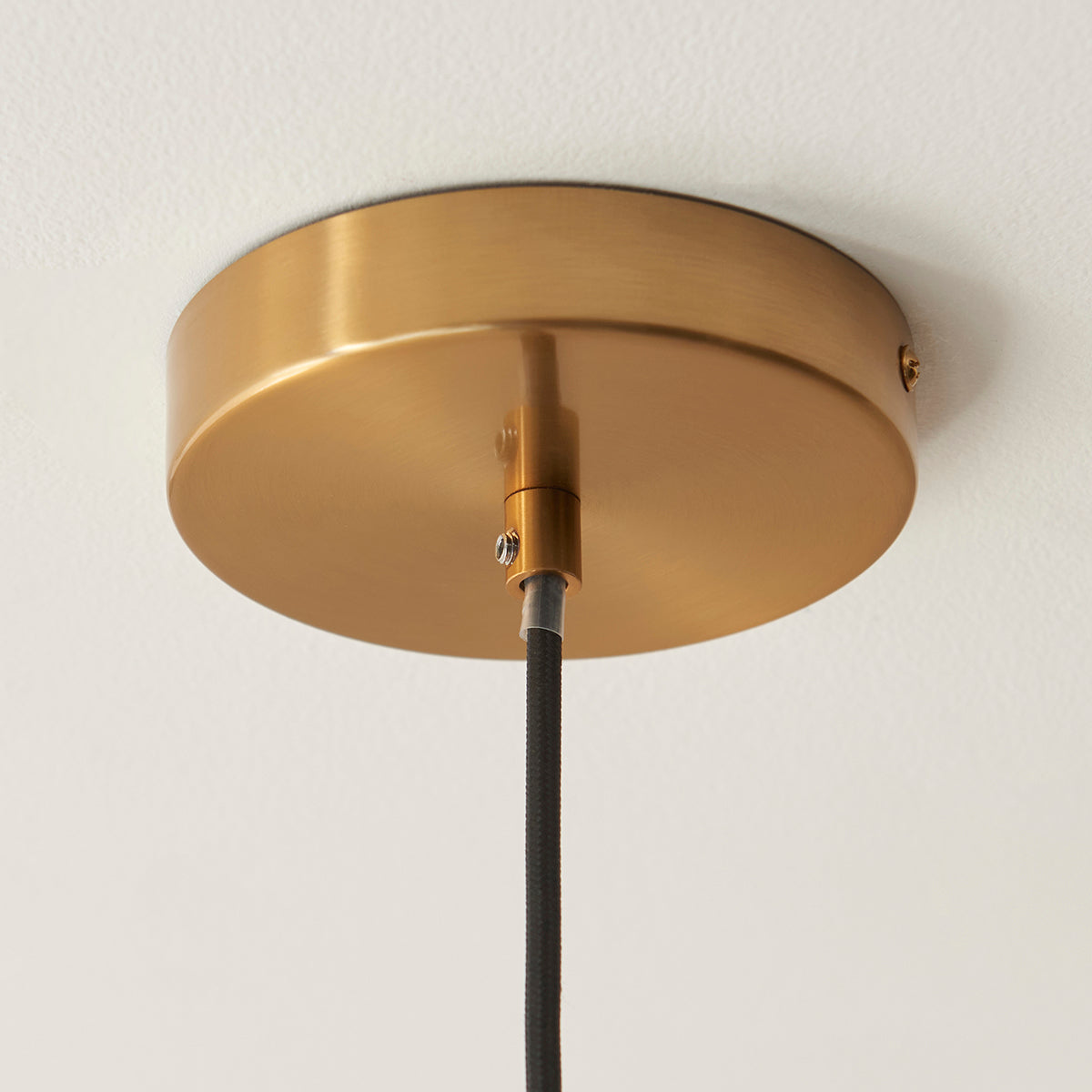 Natural Travertine, Vintage Brass & Clear Glass