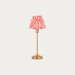 Vintage Brass Finish & Coral Pink Fabric
