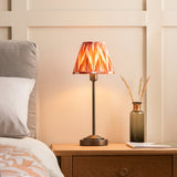 Antique Bronze Plate & Apricot Orange Fabric