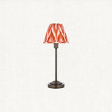 Antique Bronze Plate & Apricot Orange Fabric