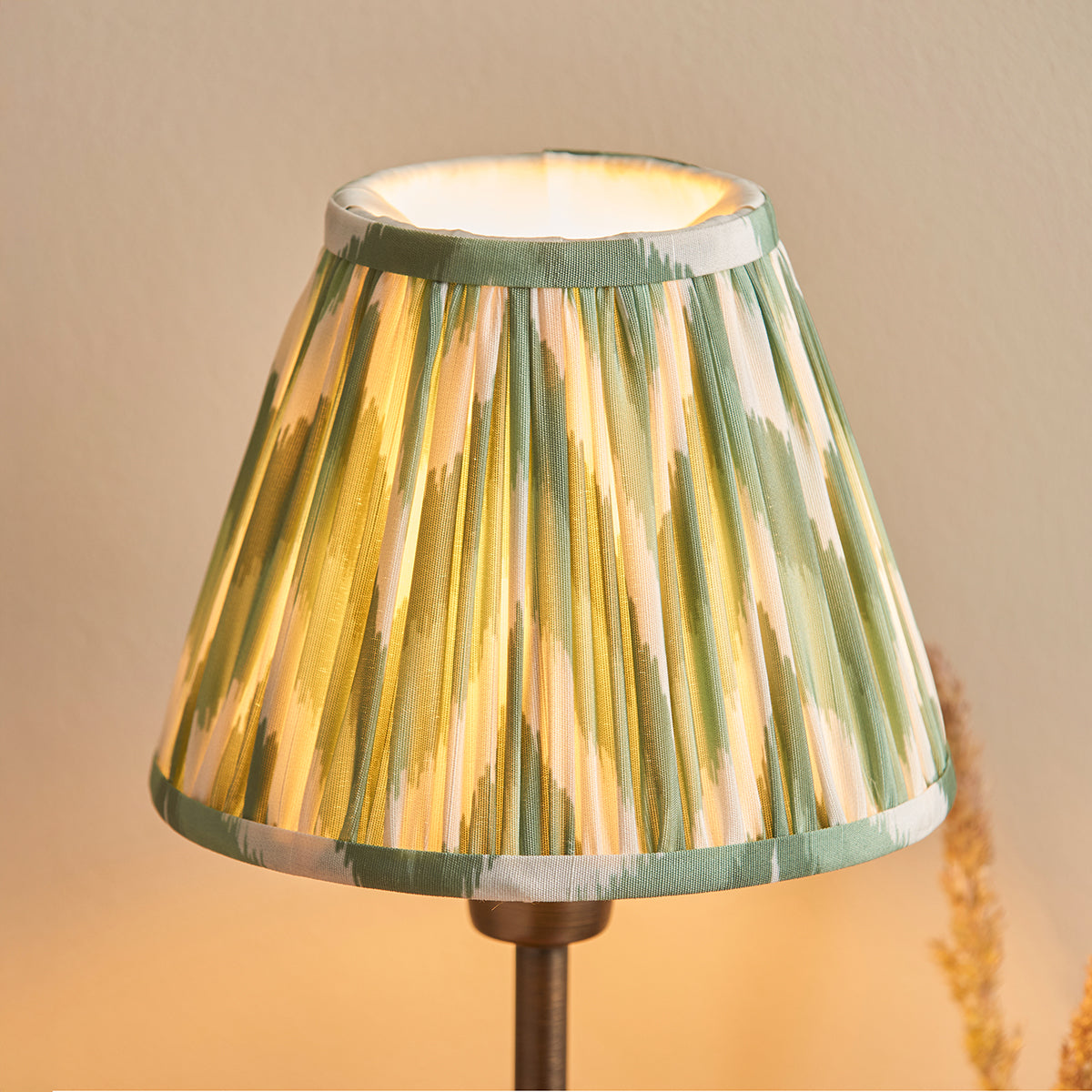 Antique Bronze Plate & Cotswold Green Fabric