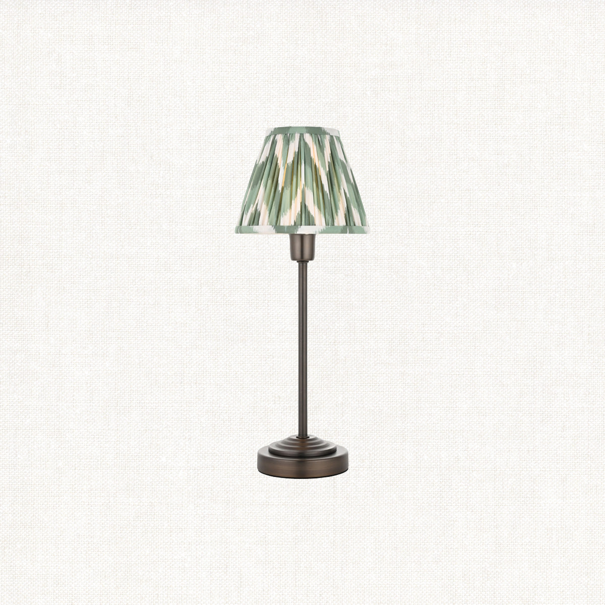 Antique Bronze Plate & Cotswold Green Fabric