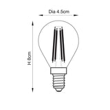 E14 LED Filament Golf Non-dimmable