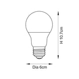 Essentials E27 LED GLS Non-dimmable Cool White