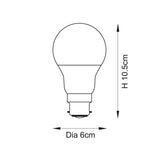 Essentials B22 LED GLS Non-dimmable Warm White