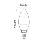 Essentials E14 LED Candle Non-dimmable Warm White