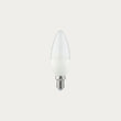 White LED light bulb on a white background