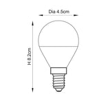Essentials E14 LED Golf Non-dimmable Cool White