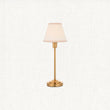 Vintage brass finish & vintage white fabric