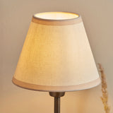 Antique bronze plate & vintage white fabric