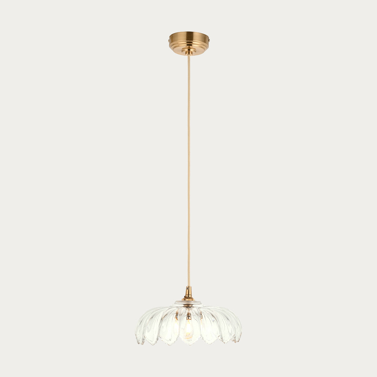 Brushed Brass & Natural Braided Flex