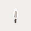 White Filament E14 LED Candle Non-dimmable
