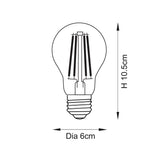 White Filament E27 LED GLS Non-dimmable
