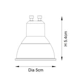 GU10 LED SMD 60O - 6 Pack Cool White