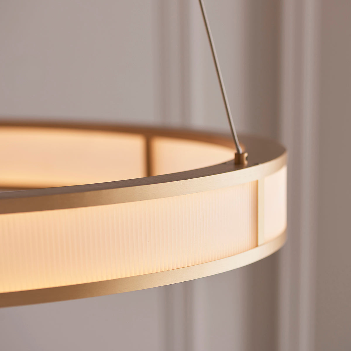 Orbis Ribbed Hoop Pendant
