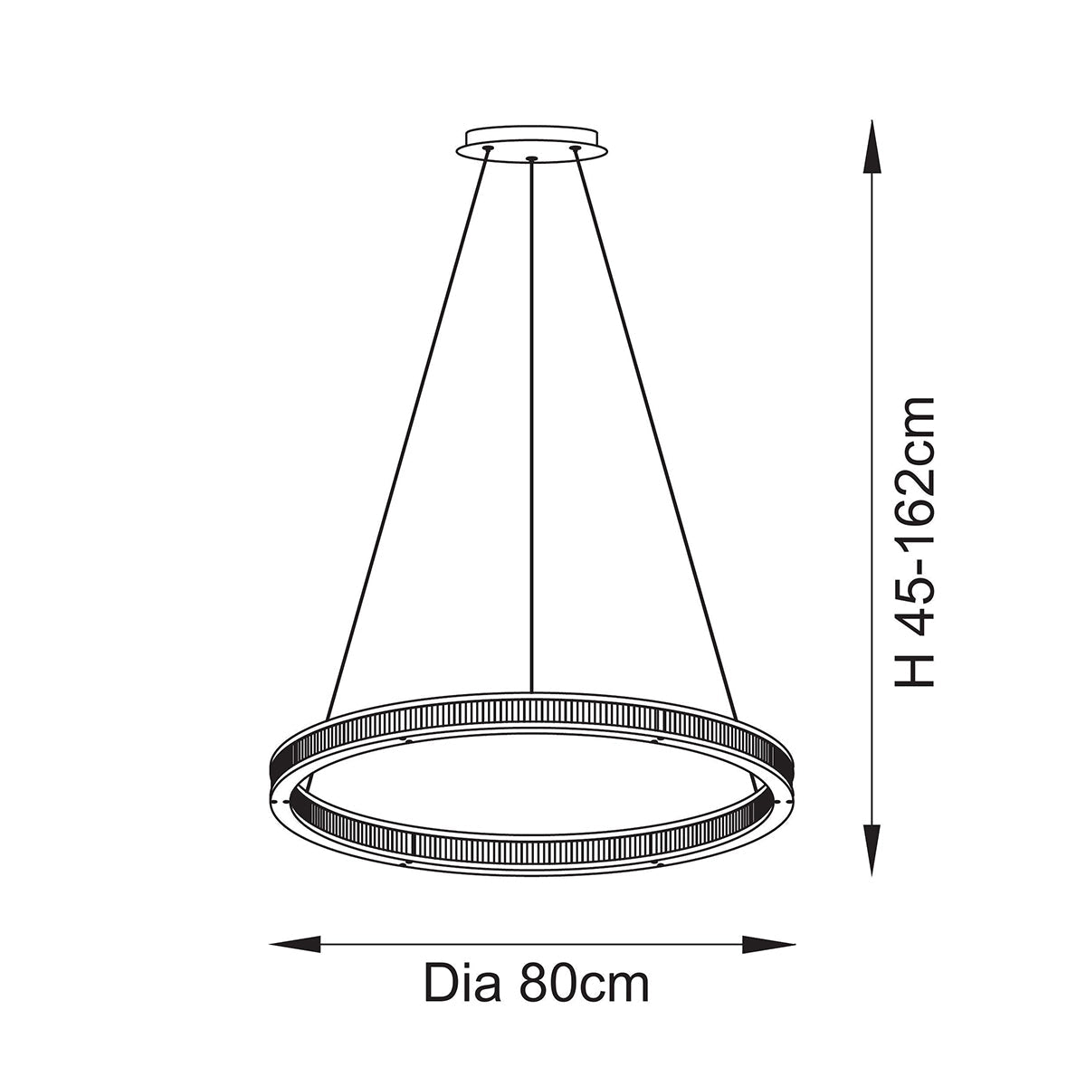 Orbis Ribbed Hoop Pendant