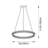 Orbis Ribbed Hoop Pendant