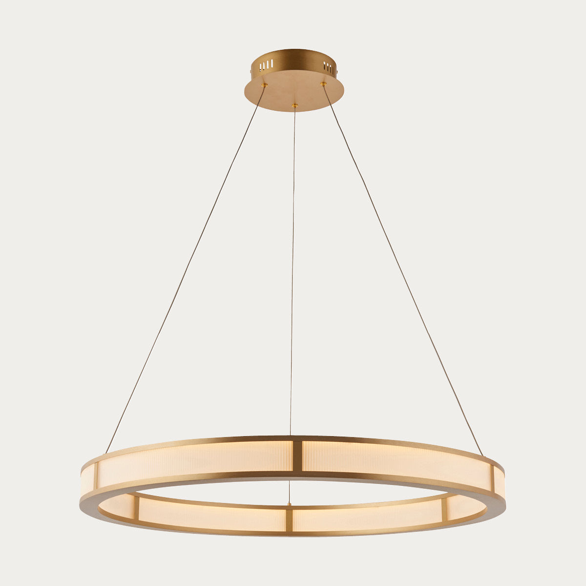 Orbis Ribbed Hoop Pendant