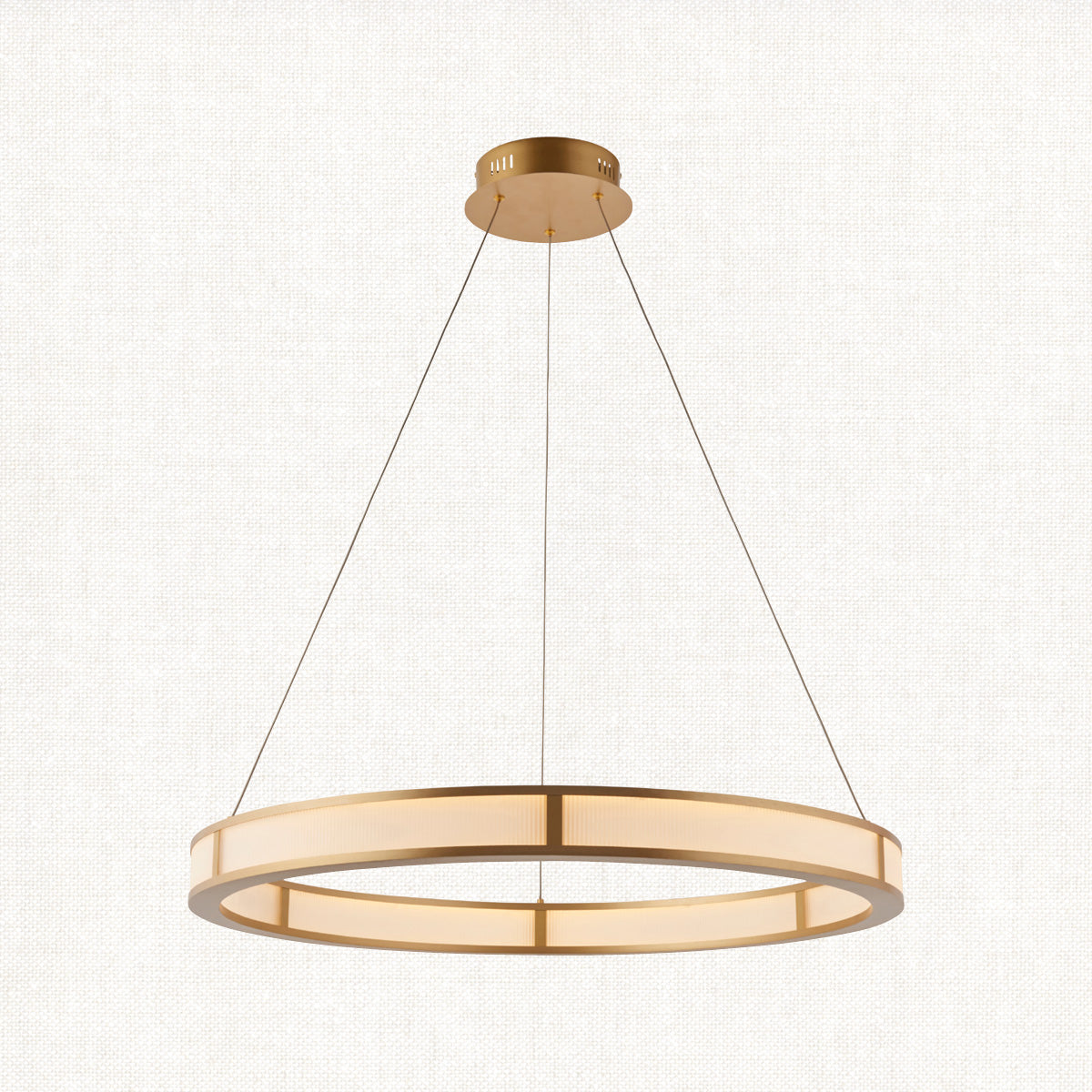 Orbis Ribbed Hoop Pendant