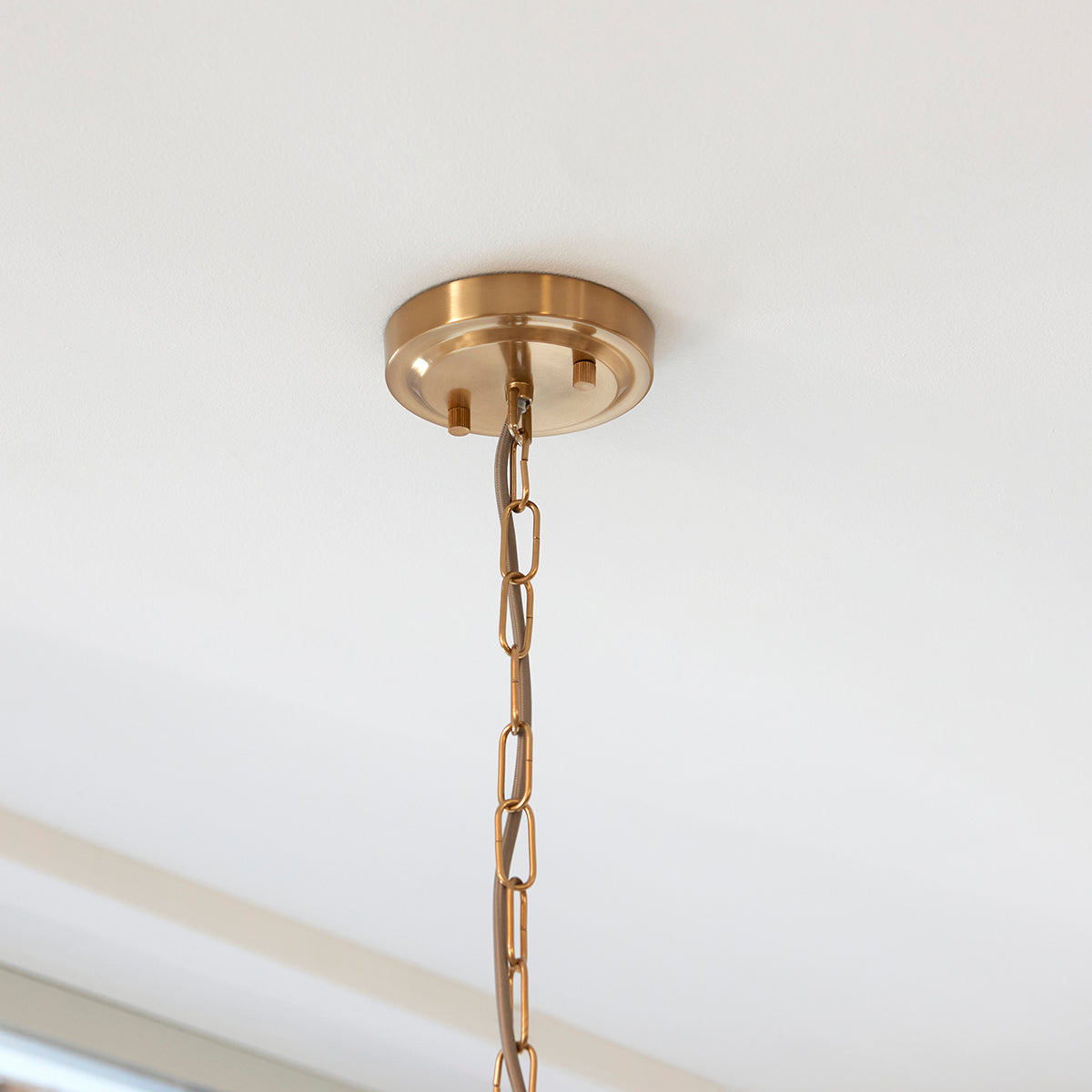 Harper Single Pendant Light in Brushed Aged Brass
