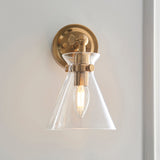 Harper Wall Light in Brushed Aged Brass