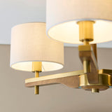 Horace Semi Flush Light in Brushed Aged Brass