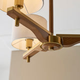 Horace Semi Flush Light in Brushed Aged Brass