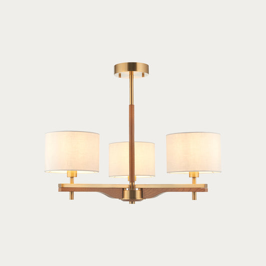Horace Semi Flush Light in Brushed Aged Brass