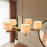 Horace 5-Light Pendant Light in Brushed Aged Brass