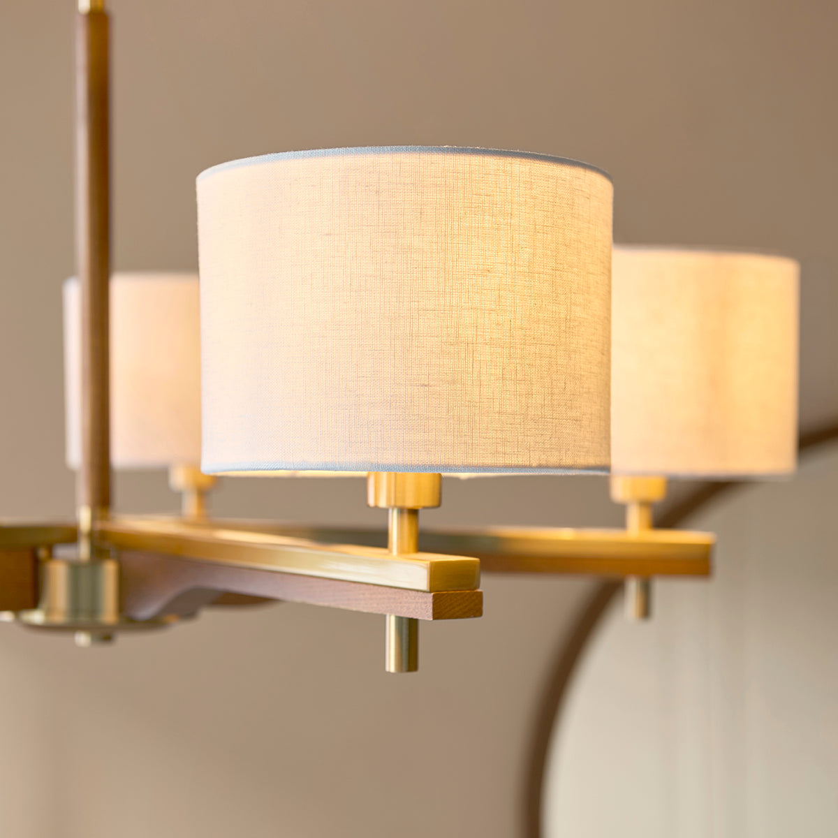 Horace 5-Light Pendant Light in Brushed Aged Brass