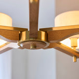 Horace 5-Light Pendant Light in Brushed Aged Brass