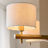 Horace 5-Light Pendant Light in Brushed Aged Brass