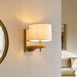 Horace Wall Light in Brushed Aged Brass Plate