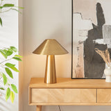 Emilee Table Light in Brushed Aged Brass Plate