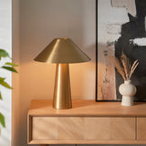 Emilee Table Light in Brushed Aged Brass Plate