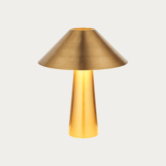 Emilee Table Light in Brushed Aged Brass Plate