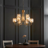 Rosalie 9-Light Tiered Chandelier in Antique Brass