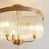 Colmn 3-Light Semi Flush Light in Warm Antique Brass