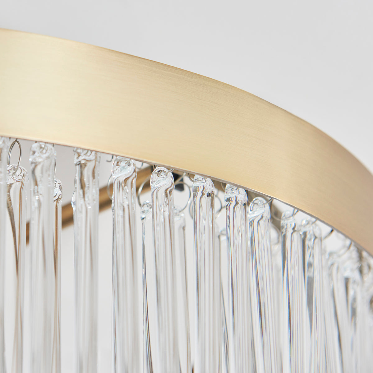 Colmn 3-Light Semi Flush Light in Warm Antique Brass