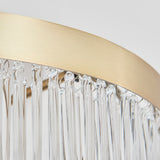 Colmn 3-Light Semi Flush Light in Warm Antique Brass