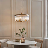 Colmn 5-Light Pendant Light in Warm Antique Brass