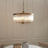 Colmn 5-Light Pendant Light in Warm Antique Brass