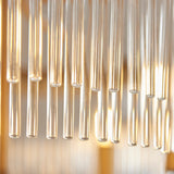 Colmn 5-Light Pendant Light in Warm Antique Brass