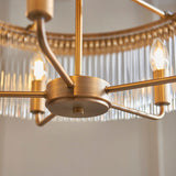 Colmn 5-Light Pendant Light in Warm Antique Brass