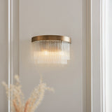 Colmn 2-Light Wall Light in Warm Antique Brass