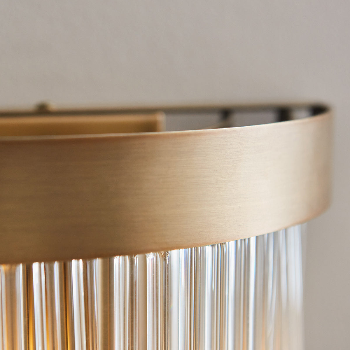 Colmn 2-Light Wall Light in Warm Antique Brass
