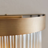 Colmn 2-Light Wall Light in Warm Antique Brass